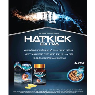 Tăng cường sinh lí nam TPCN - HATKICK EXTRA - HATKICK BA KÍCH - Lọ 30 viên - Pharmacy TH Store