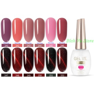 Sét 6 chai sơn Gel Vil (đăng số 217->308)