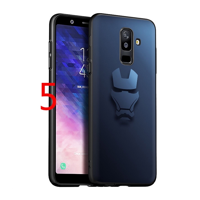 Ốp Lưng Tpu Họa Tiết Hình Iron Man Batman Thời Trang Cho Samsung S7 Edge S8 S9 Plus Note 8 9