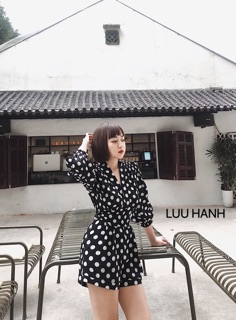 Jum chấm bi LUU HANH - phong cách hàn quốc ( ảnh thật )