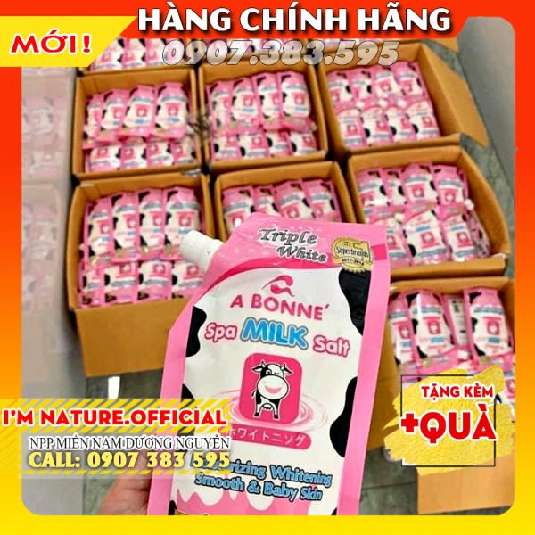 Muối Tắm Sữa Bò Tẩy Tế Bào Chết A Bonne Spa Milk Salt Thái Lan 350gr