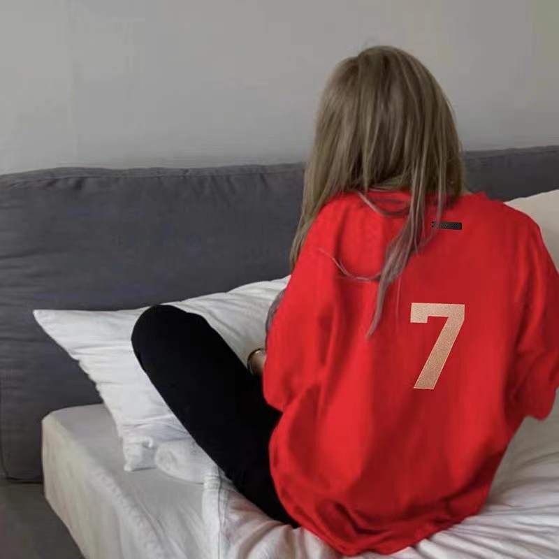 FOG FEAR OF GOD Season 7 Main Line Letter 7 Niche Tide Brand All-match High Street Loose Couple Short Sleeve T-Shirt