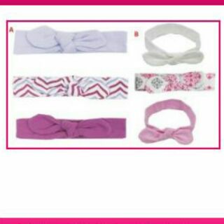 Set 3 Headbands 0-12 months - màu tím