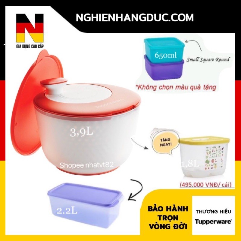 Rổ Quay rau Spinning chef Tupperware