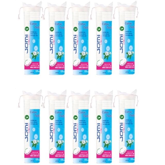 Combo 10 Gói Bông Tẩy Trang JOMI 120 miếng