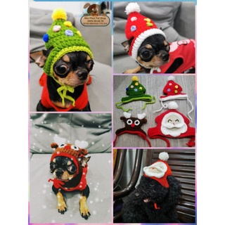 🐶😺 Nón len Noel cho chó mèo
