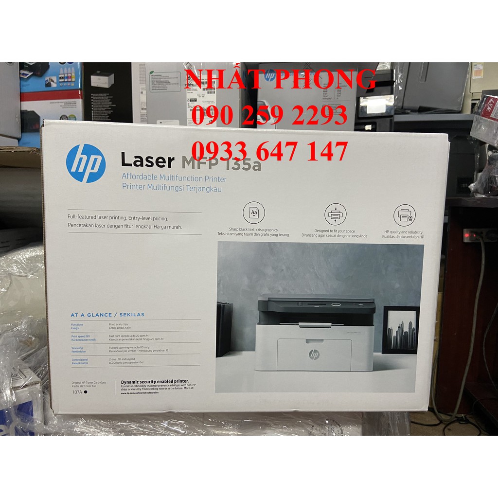 Máy in laser trắng đen đa chức năng HP 135A