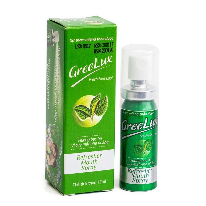 Xịt thơm miệng Greelux Hoa Linh - Chai 12ml