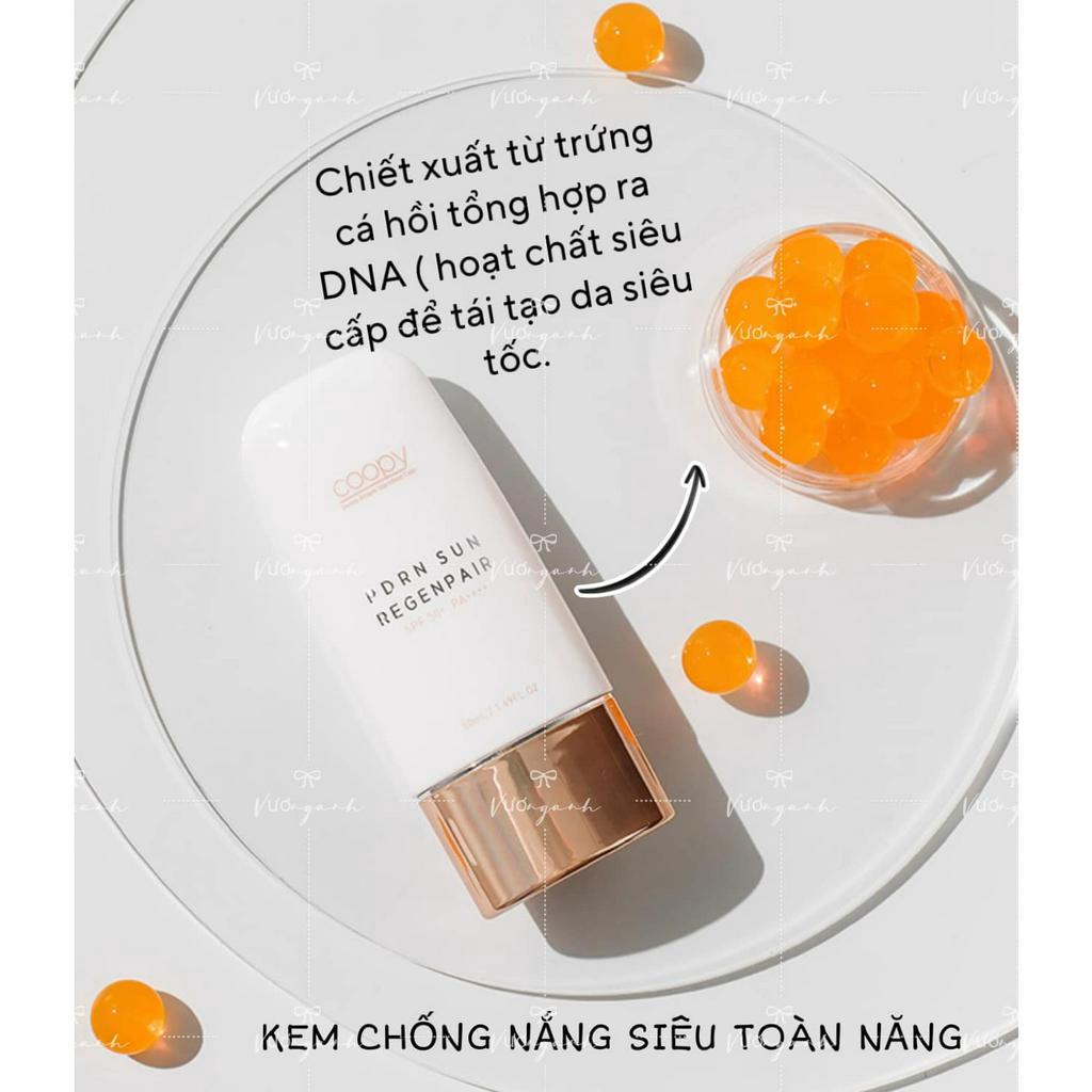 Kem chống nắng PDRN COOPY SPF50+ PA +++ 50ml Hàn Quốc kcn PDRN