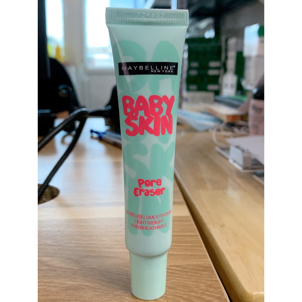 Kem lót mịn da che khuyết điểm Maybelline New York Baby Skin Pore Eraser Primer 22ml - Mỹ Chính Hãng