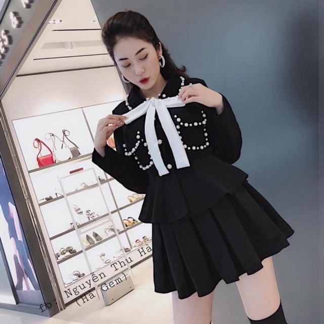 Set dạ đính ngọc siêu xinh