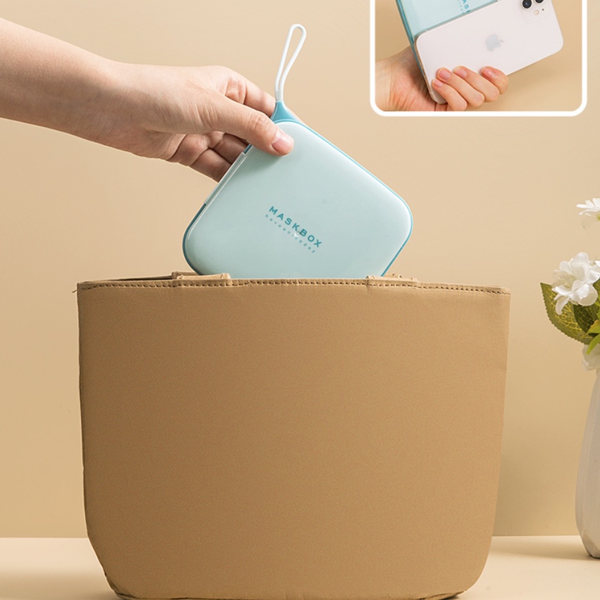 Hộp Nhựa Đựng Khẩu Trang Tạm Thời Chống Bụi Có Nắp Đậy Bảo Vệ Hiệu Quả