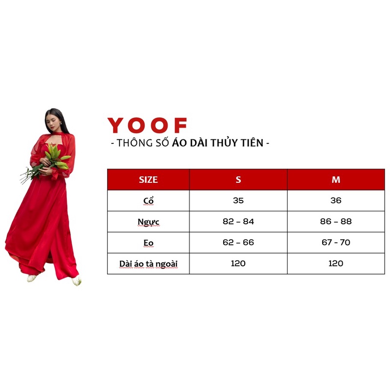 Áo dài cúp ngực tay bồng - THỦY TIÊN