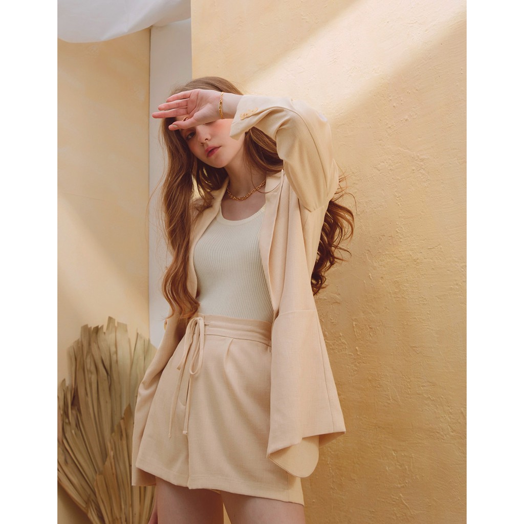 [Mã FAMALLT5 giảm 15% đơn 150k] Áo khoác blazer thanh lịch có đệm vai nữ Air Space 2111826003 | BigBuy360 - bigbuy360.vn