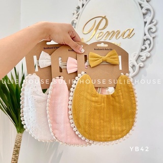 Set băng đô yếm dễ thương cho bé gái YB42