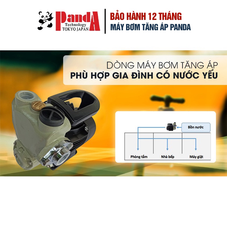 Máy Bơm Tăng Áp PANDA, Tăng áp lực nước cùng lúc cho nhiều thiết bị trong gia đình, công nghệ Nhật Bản