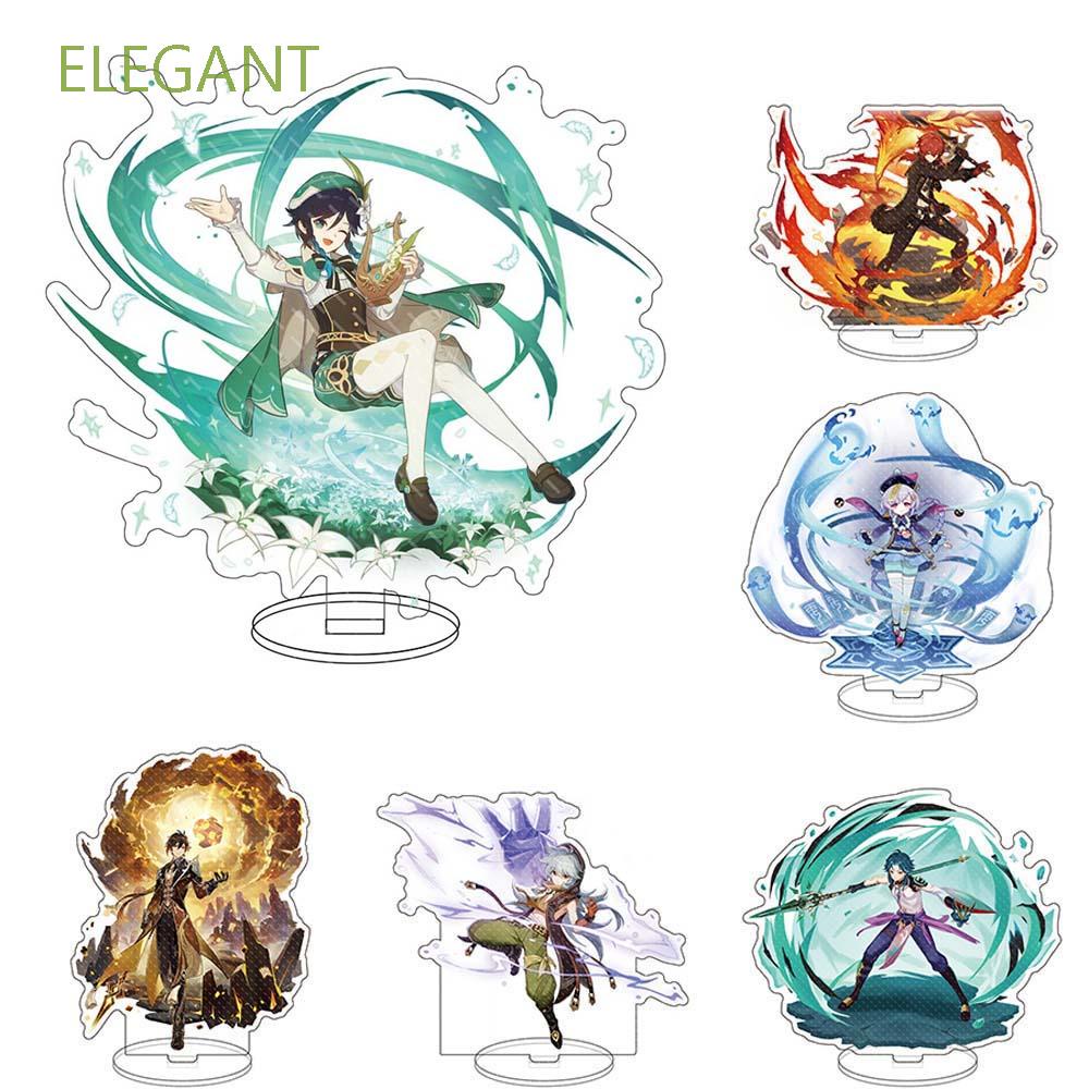 Mô hình nhân vật anime Genshin Impact bằng acrylic có giá đỡ trưng bày