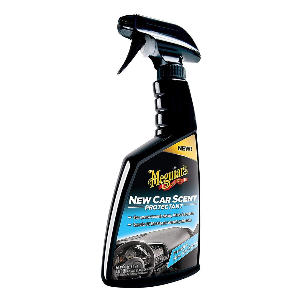 Meguiar's Sản phẩm làm sạch nhựa & cao su trong xe mùi xe mới - New Car Scent Protectant - G4216, 473 ml