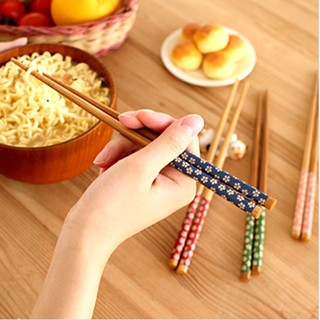 5 Đôi đũa tre nhật bản cao cấp hoa anh đào
