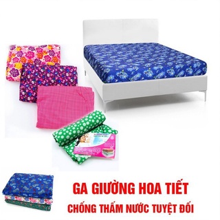 Ga chống thấm cotton hoa văn cao cấp 1m6 1m8