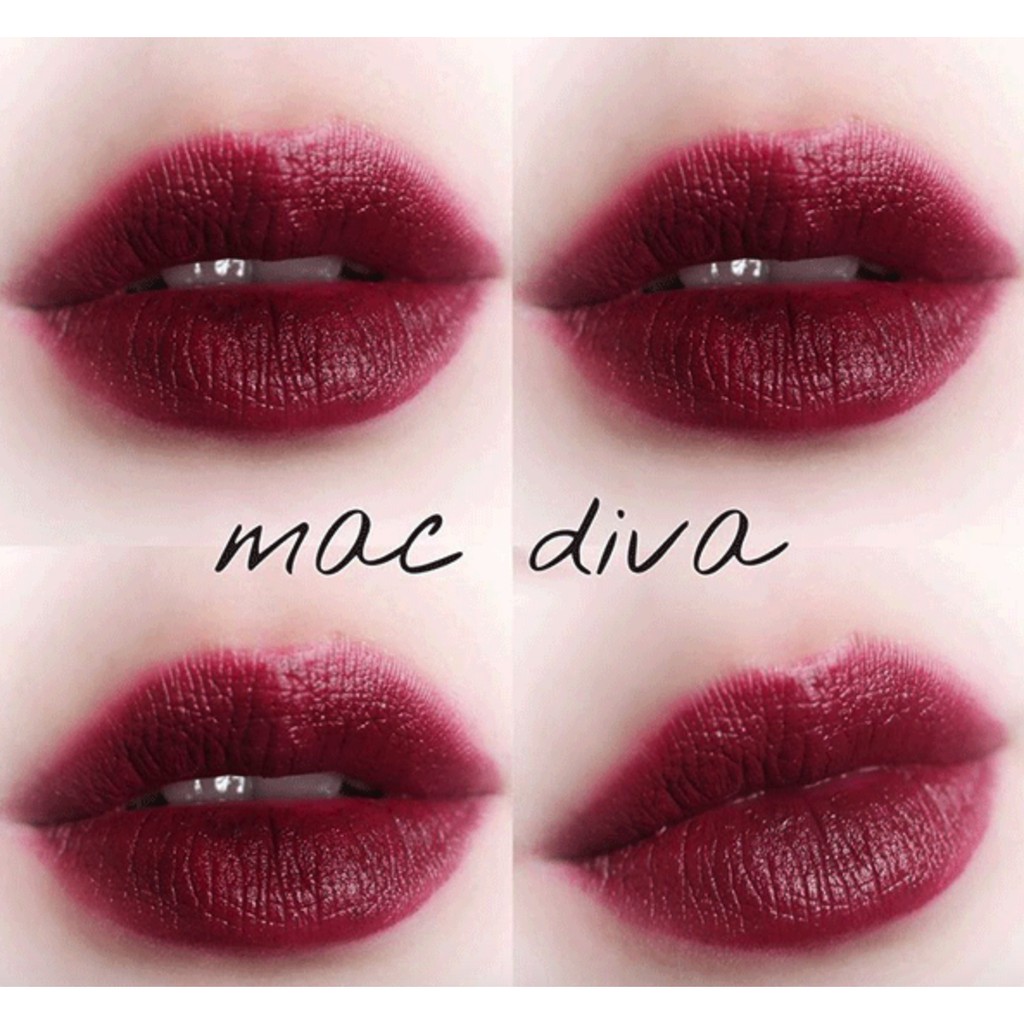 [CHUẨN AUTH] Son thỏi lì Mac Diva MAC 603 Diva màu đỏ rượu siêu cá tính son Mac Cosmetics Diva lipst