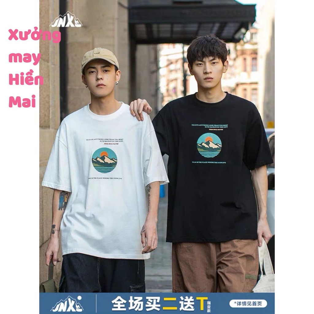 Áo thun nam nữ moutian from rộng unisex,áo cổ tròn chất cotton xịn 4 chiều  AS012