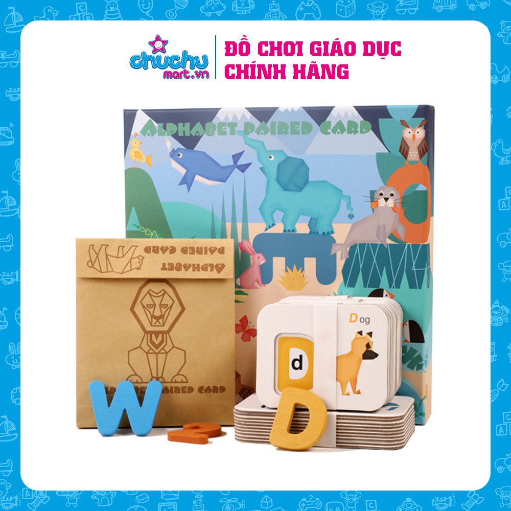 Bộ thẻ học ghép chữ cái và số tiếng Anh Alphabet ABC