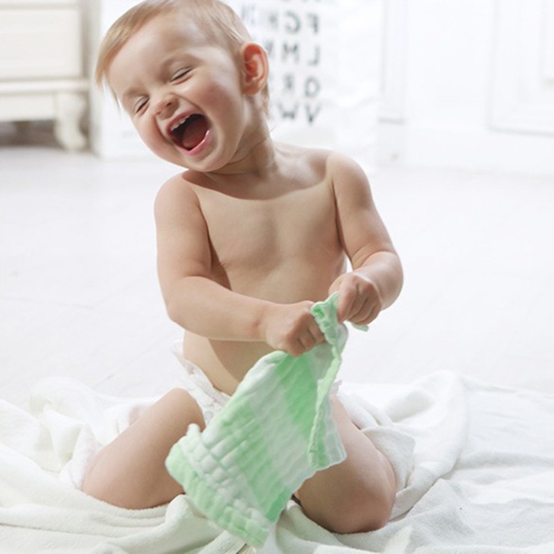 Set 3 Yếm Ăn Cotton Mềm Mại Thấm Hút Tốt Dành Cho Em Bé