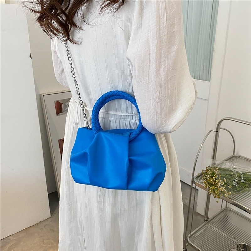 Túi Đeo Chéo Hình Vuông Nhỏ Màu Kẹo Ngọt Phối Dây Xích Thời Trang Mới 2022 Gylb600