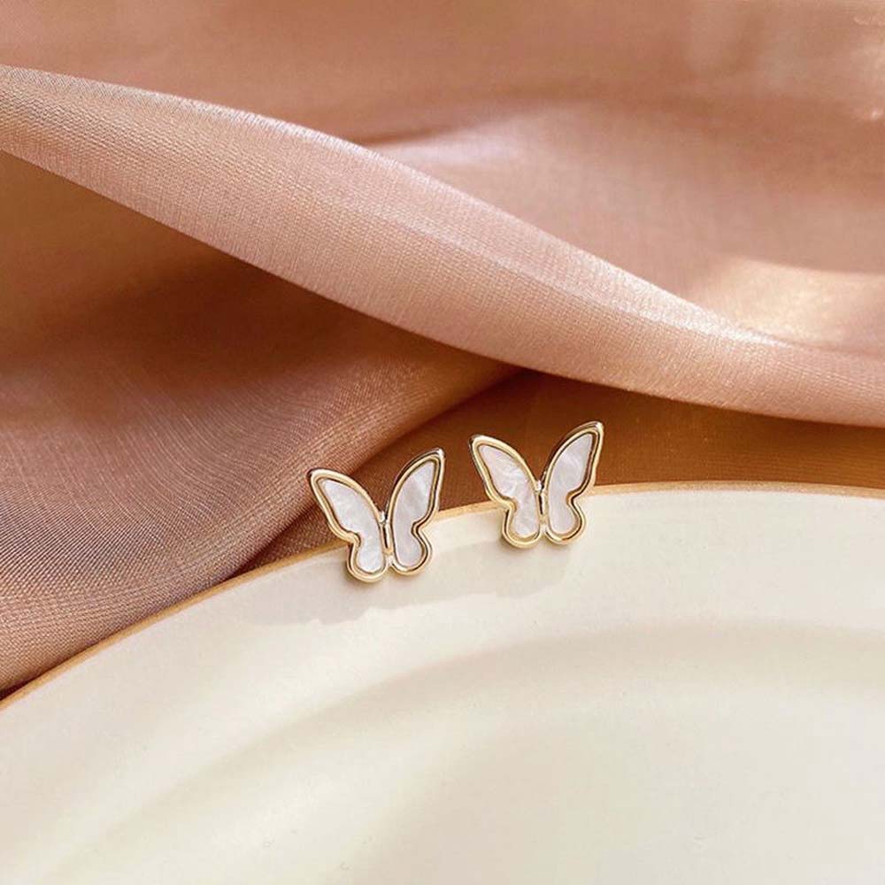 Đôi Khuyên Tai Mạ Bạc Đính Đá Thời Trang Cho Nữ