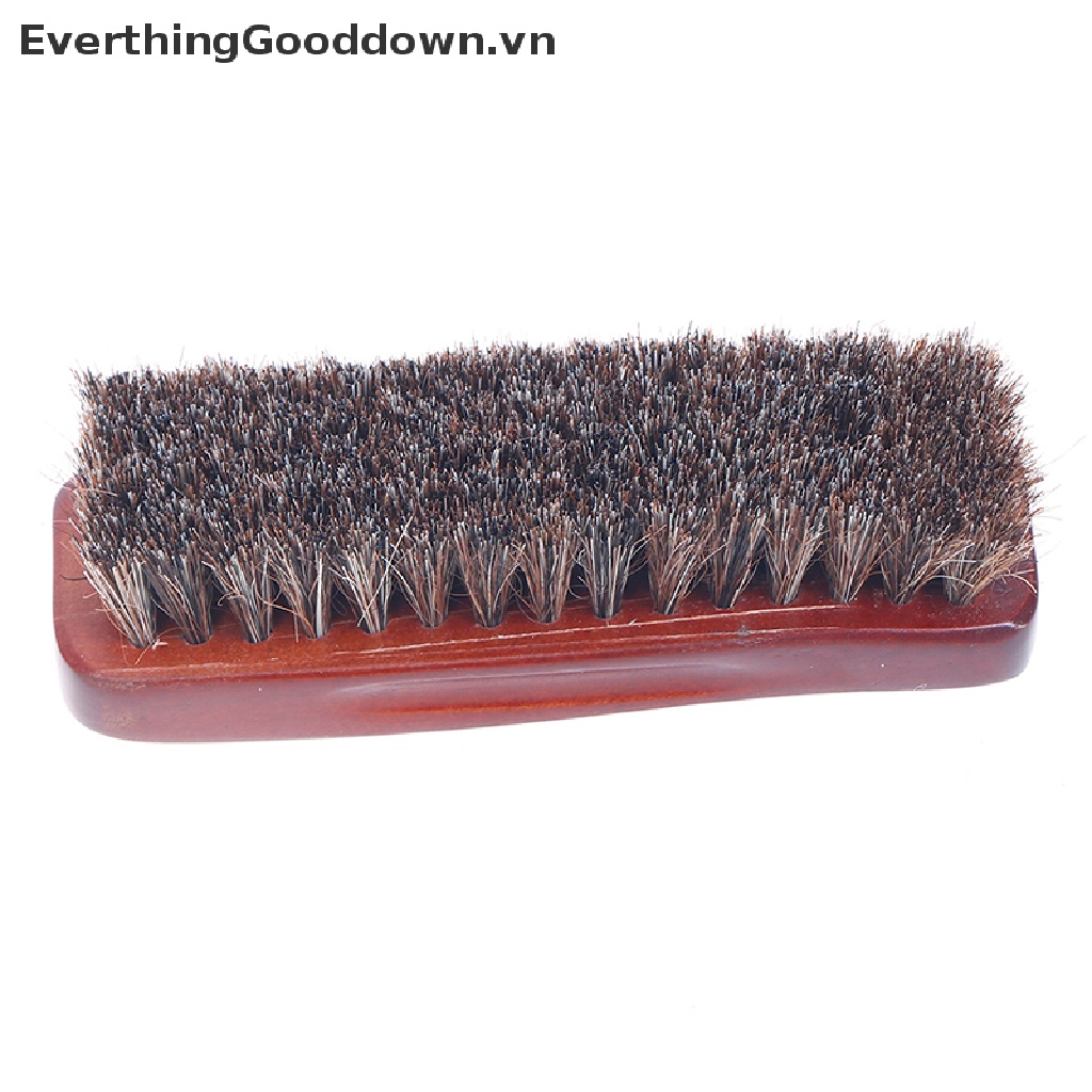 Bàn Chải Đánh Bóng Giày Bằng Lông Ngựa Gỗ Tự Nhiên