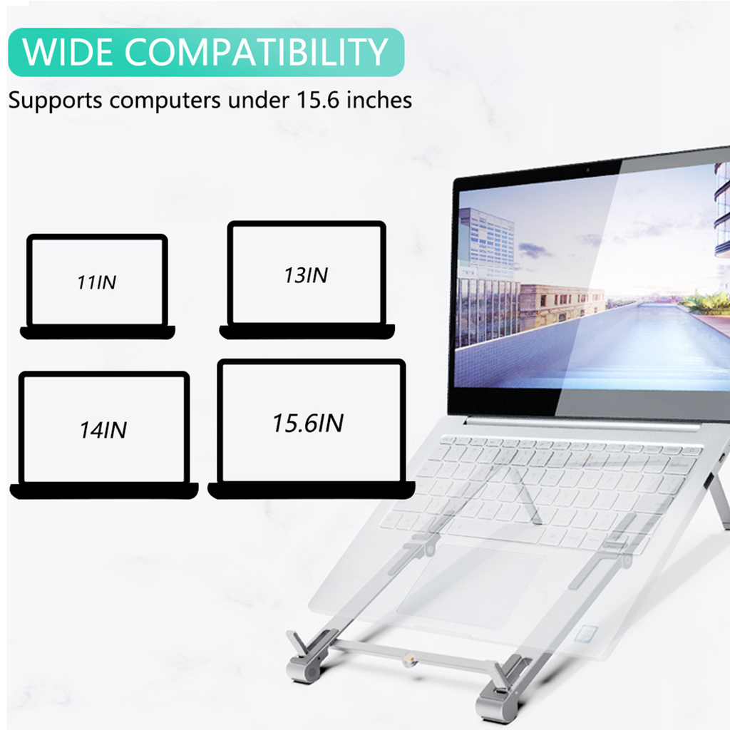 Giá Đỡ Laptop Bằng Hợp Kim Nhôm Gấp Gọn Được Tiện Dụng