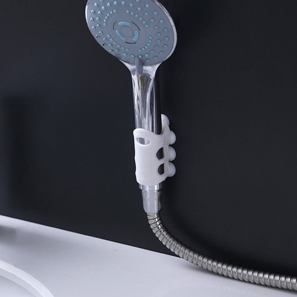 Giá Đỡ Đầu Vòi Hoa Sen Bằng Silicone Có Giác Hút Siêu Bền Tái Sử Dụng Được