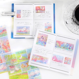 Sticker Phong Cảnh Lấp Lánh