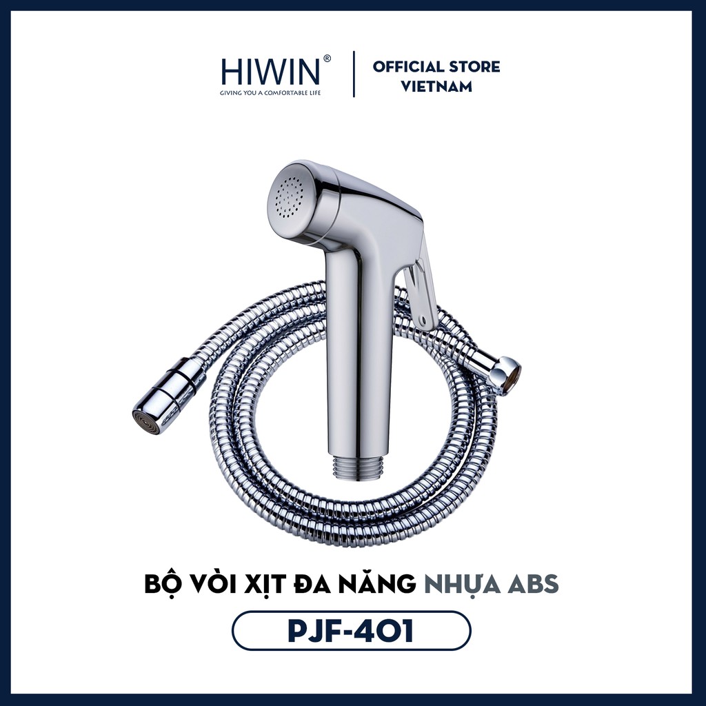 Vòi xịt vệ sinh đa năng Hiwin PJ-401 nhựa ABS mạ crom cao cấp