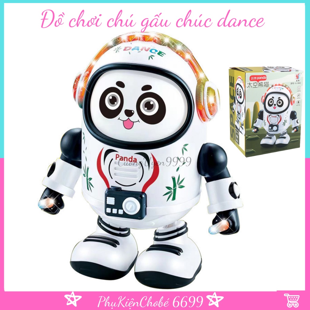 Đồ Chơi Trẻ Em Chú Gấu Trúc Dance Biết Phát Sáng Và Nhảy Múa Theo Nhạc