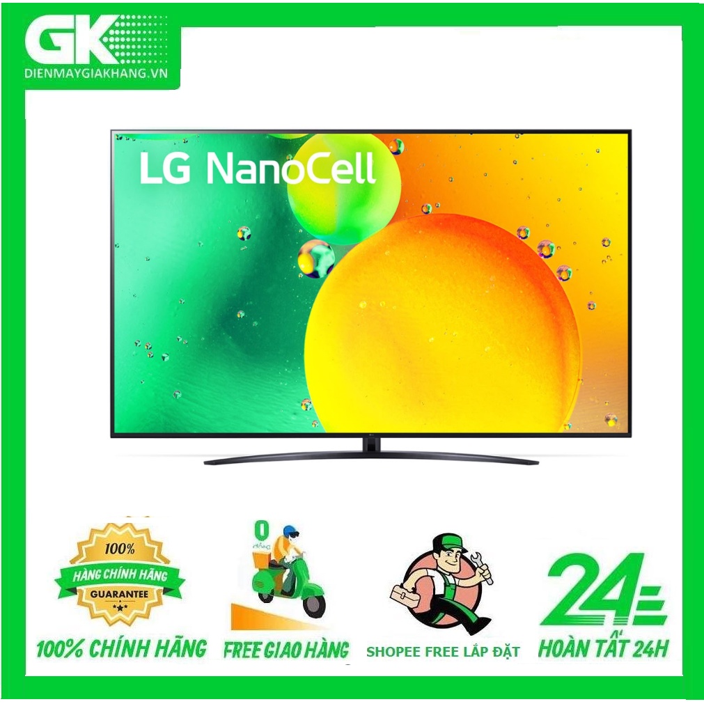 65NANO76SQA --MIỄN PHÍ CÔNG LẮP ĐẶT -- Smart Tivi NanoCell LG 4K 65 inch 65NANO76SQA