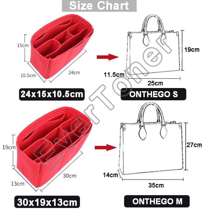 Túi lót đựng mỹ phẩm EVERTONER bằng vải nỉ đa năng tiện lợi
