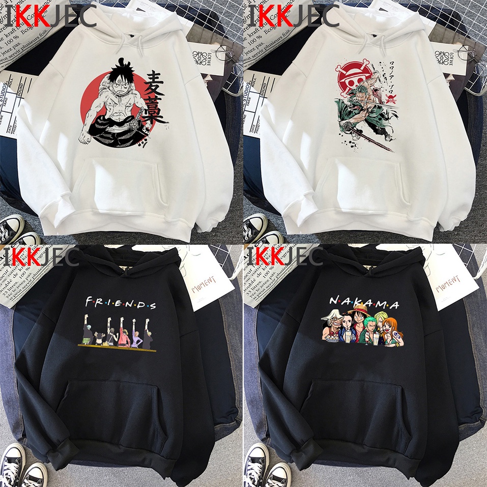 BST Áo hoodie anime in hình One piece Luffy Zoro Ace độc đẹp