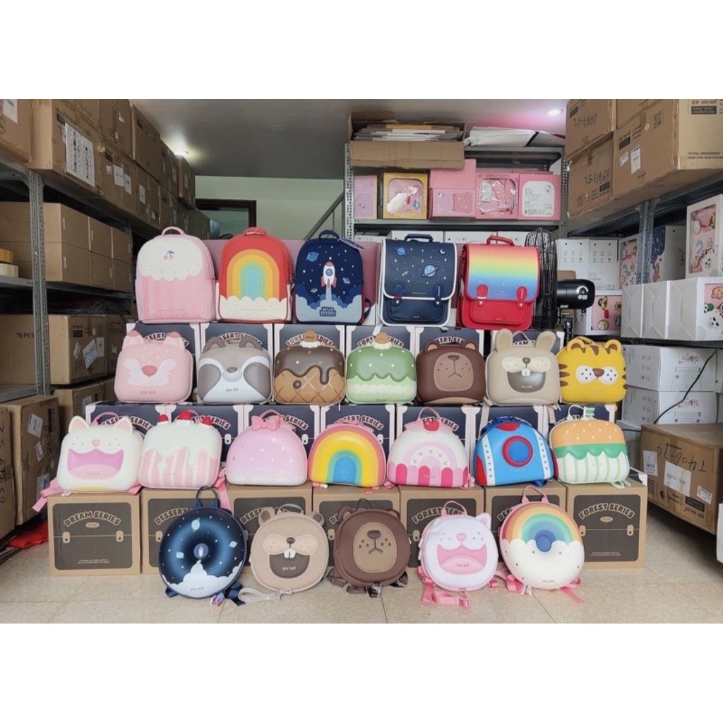 Balo Zoyzoii chính hãng cho bé mầm non hình thú mẫu mới 2022 chồng gù đi học đi chơi du lịch 1-6 tuổi cao cấp