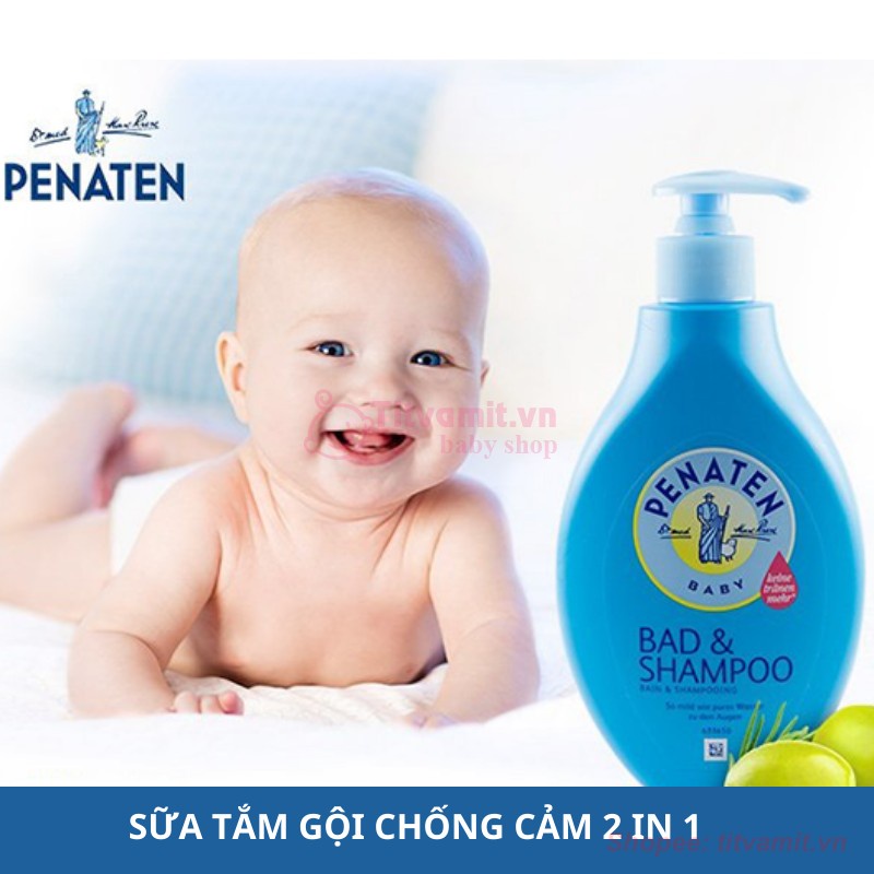 Sữa tắm penaten đức chính hãng, sữa tắm gội cho bé sơ sinh