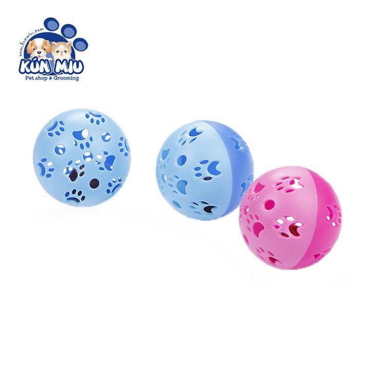 Đồ chơi Bóng chuông nhựa Kún Miu cho chó mèo đường kính 5cm