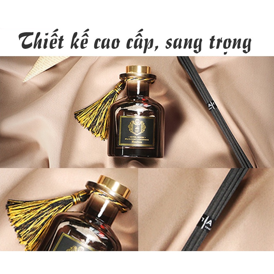 Tinh Dầu Thơm Thiên Nhiên Bản Sang Trọng Để Phòng Que Gỗ Tự Khuếch Tán (MÀU ĐEN)