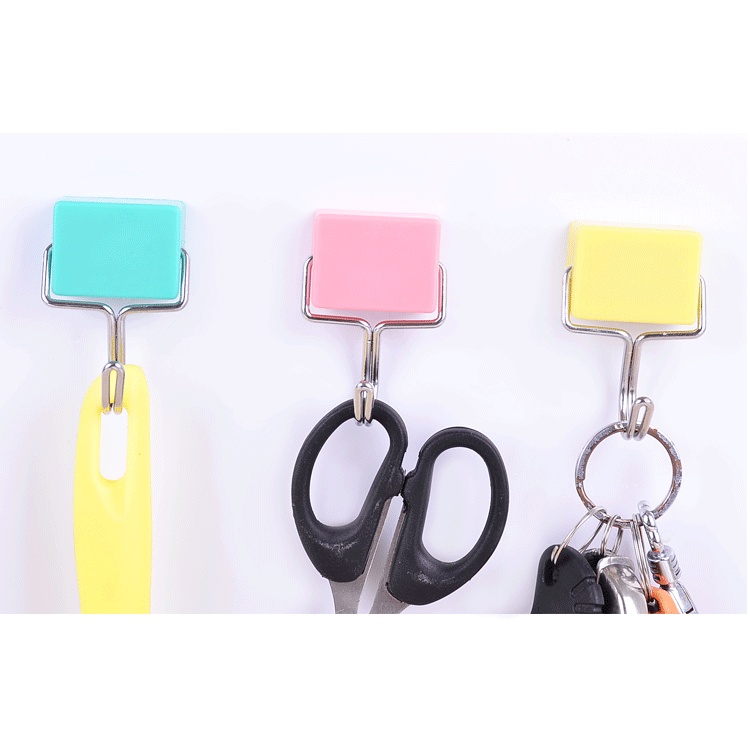 Móc Treo Đồ Nhà Bếp - NAM CHÂM Siêu Mạnh - Móc treo quần áo, Dán Tủ Lạnh, Dán Khung Kệ Sắt