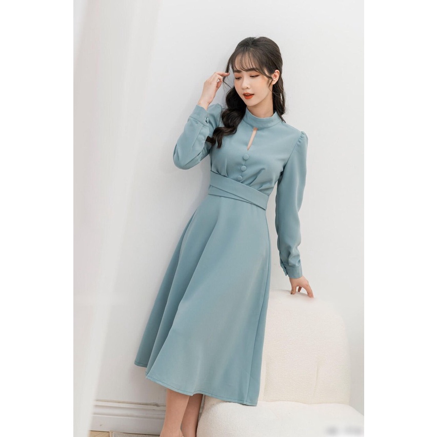 Đầm ZR Xanh Ngọc - Hàng xuất dư 100%