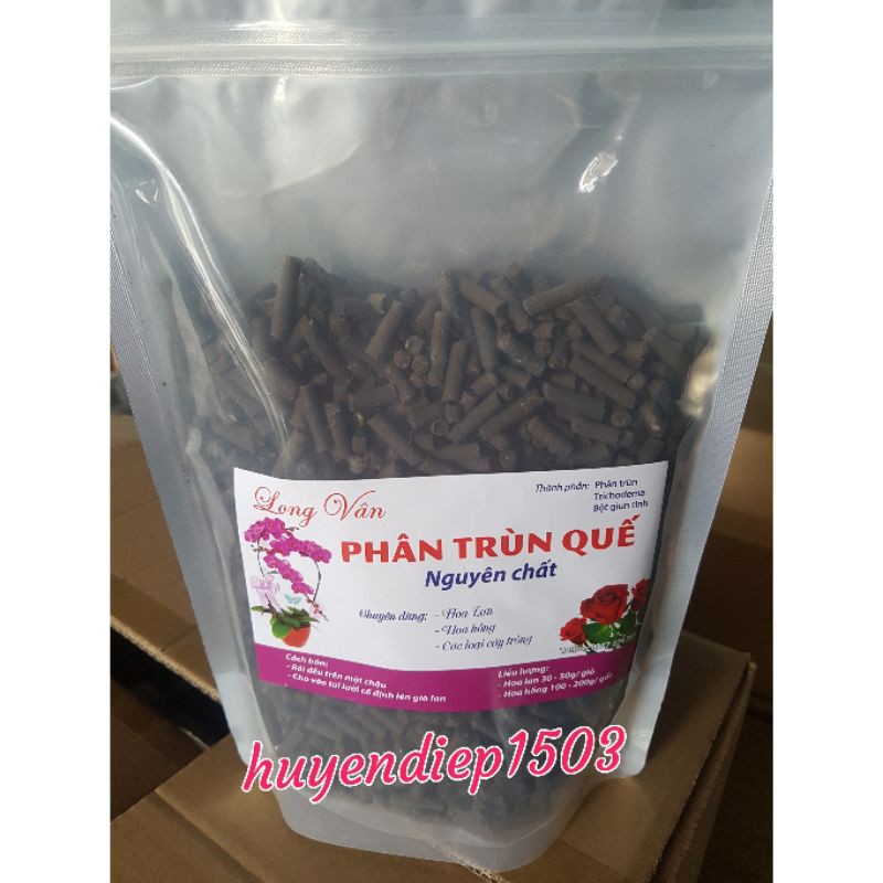 1kg Phân trùn quế dạng viên nén cao cấp, dùng bón hoa lan