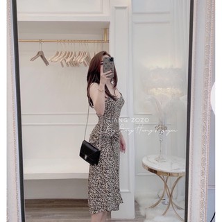 Váy Hai Dây Rút Eo Suông Dài MSOF2