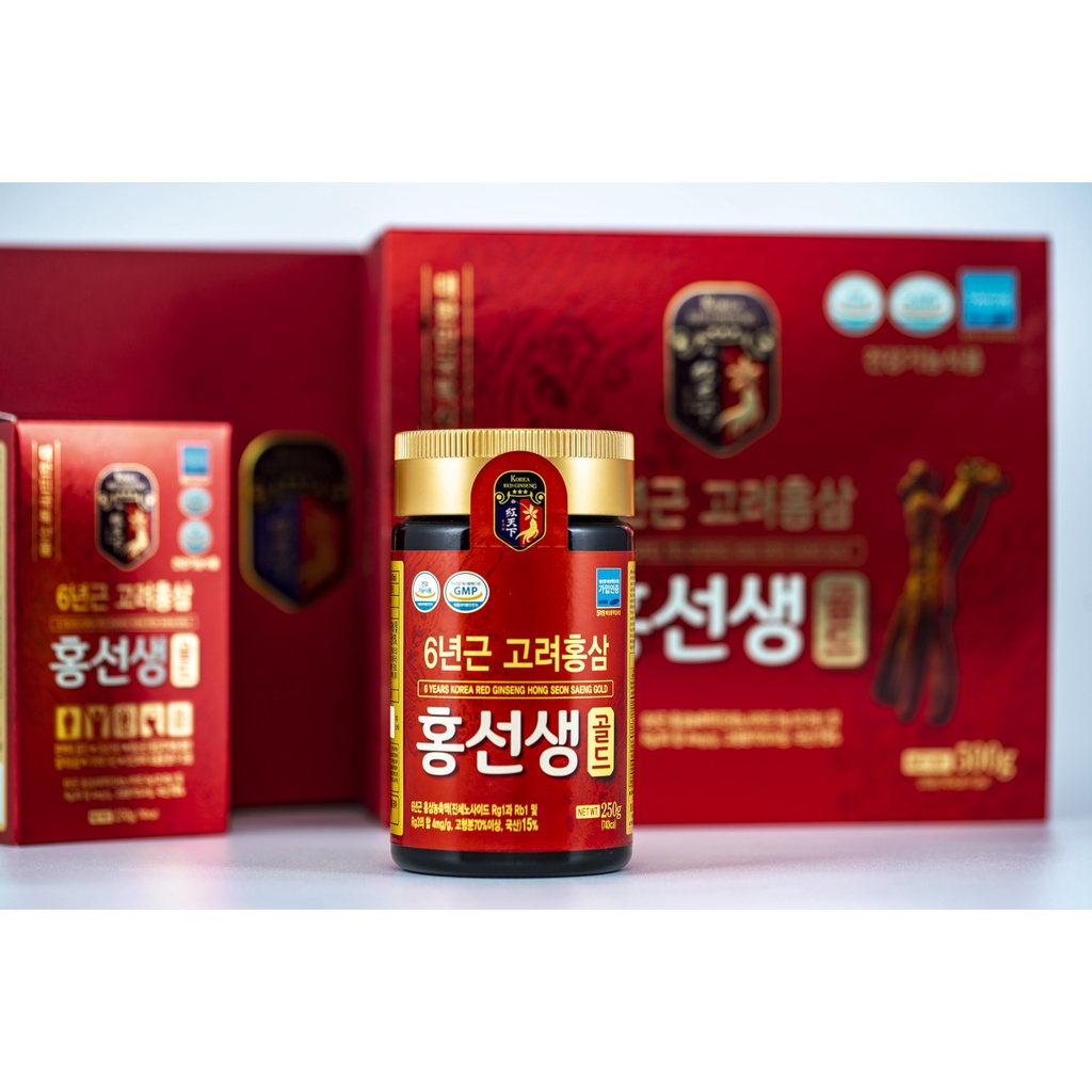Cao Hồng Sâm Hong Seon Saeng Gold Cô Đặc 250g x 2 hũ