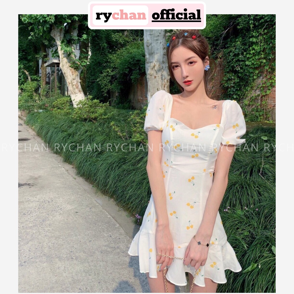 [ẢNH THẬT CUỐI] DX131 - Đầm Xòe Cherry Đuôi Cá