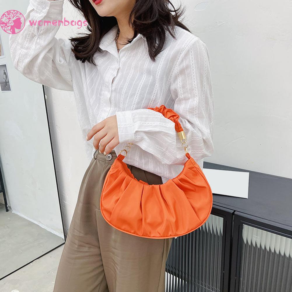Túi Đeo Vai / Dưới Cánh Tay Bằng Da Màu Trơn Phong Cách Boho Cổ Điển Tinh Tế Cho Nữ